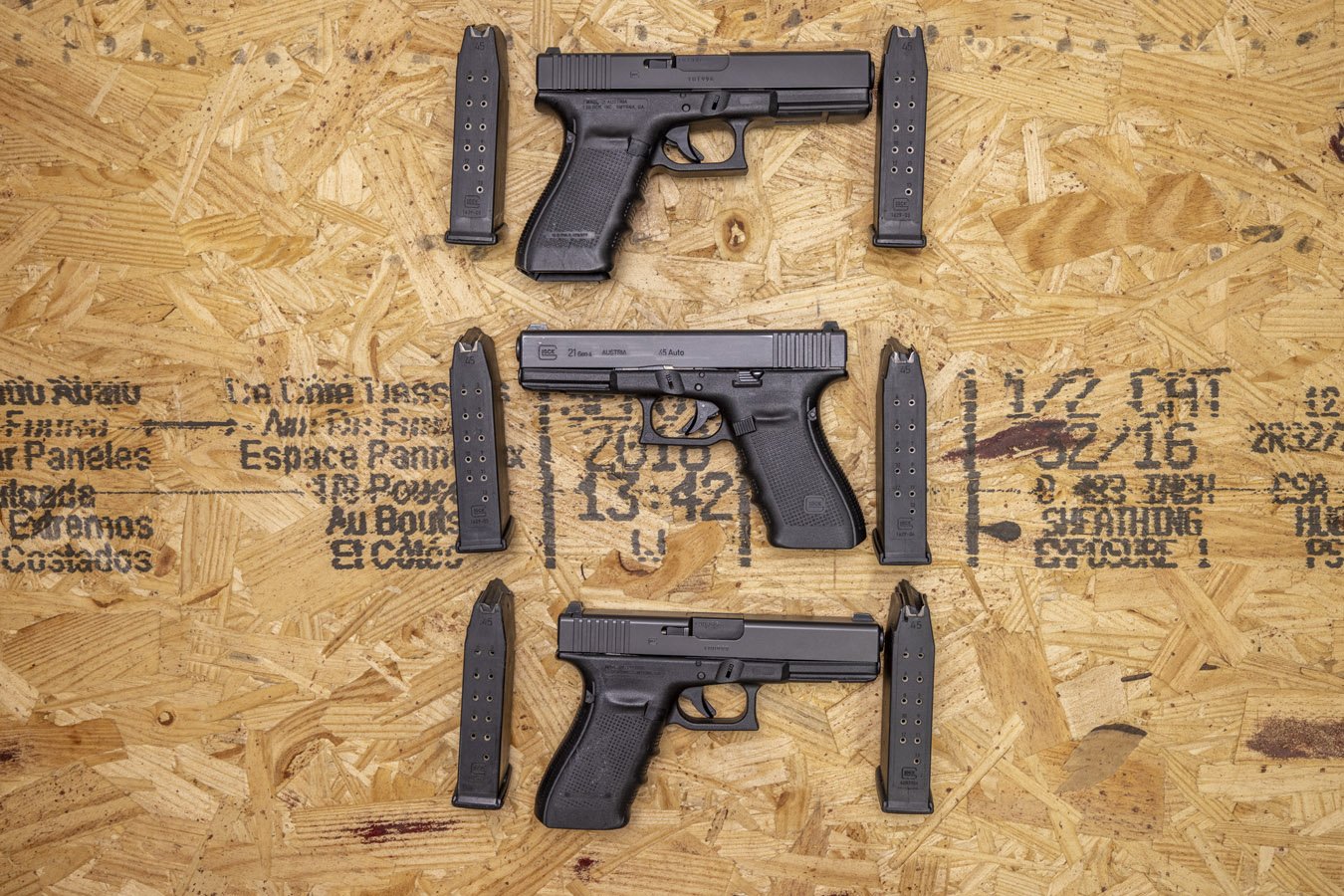 GLOCK 21 Gen4 45 ACP Police Trade-In Pistols with Night Sights (Good Condition)